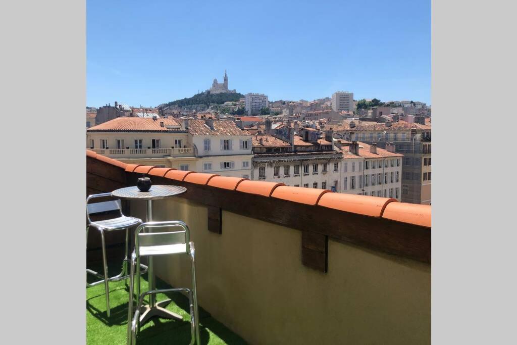Loft Moderne Vue Vieux Port Terrasse Rooftop Apartment Marseille Exterior photo