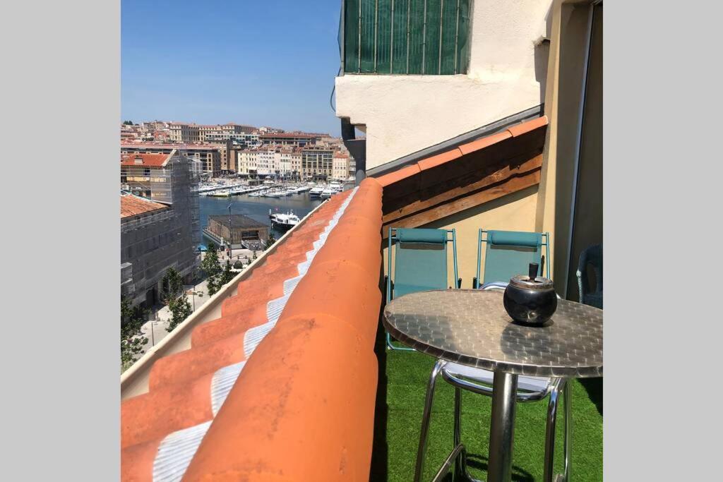Loft Moderne Vue Vieux Port Terrasse Rooftop Apartment Marseille Exterior photo